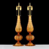 Pair of Alberto Dona Lamps, Murano - Sold for $3,072 on 06-02-2018 (Lot 240).jpg
